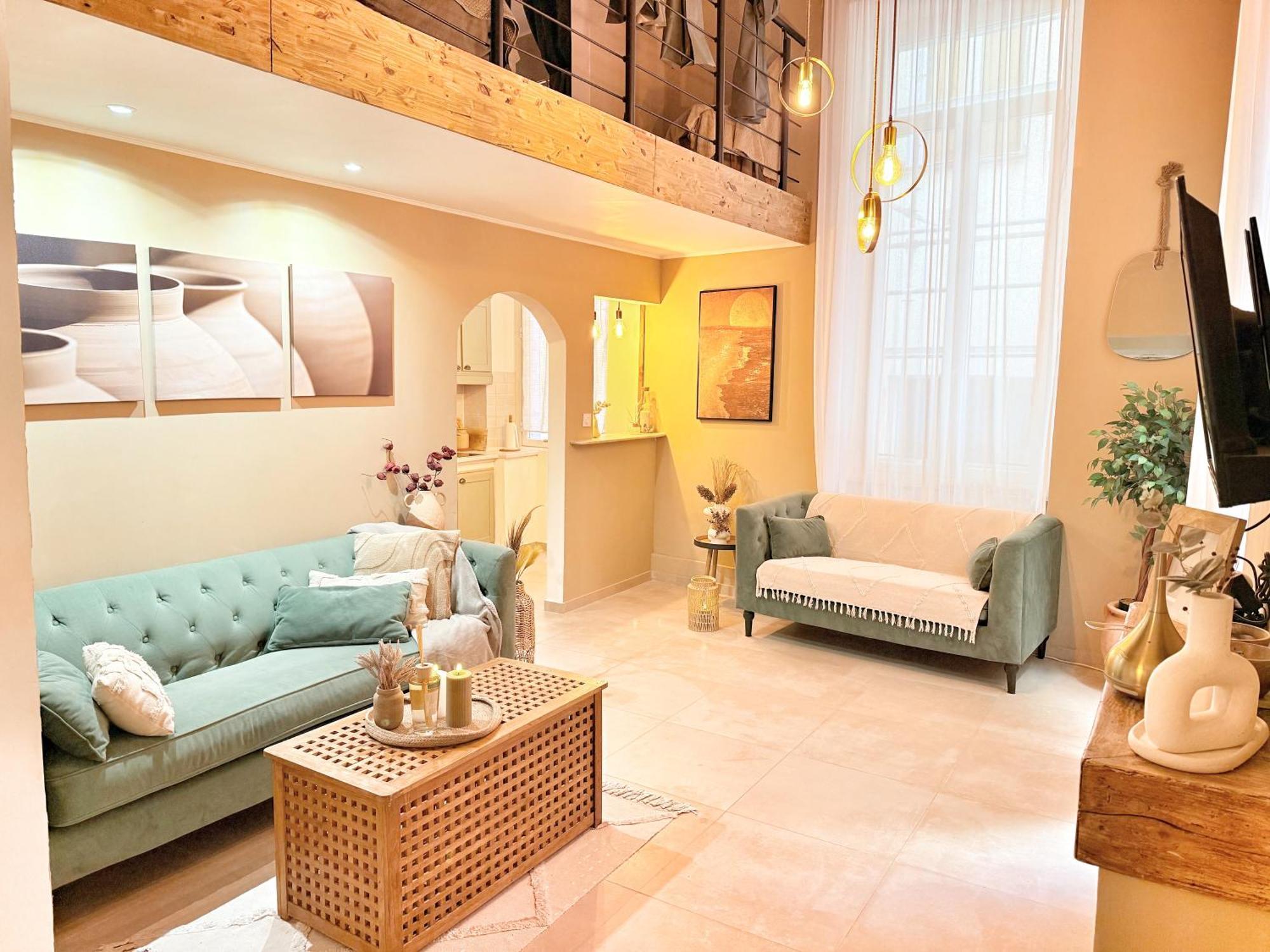 Spacious Loft, Duplex, Old Town, 3 Bedrooms - Easy Check-In Nice Luaran gambar